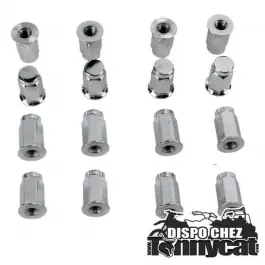 16 x ECROUS DE ROUE A BORDS PLATS EN 10X100 Produit De Marque