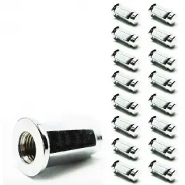 16 Ecrous ITP de 14 chromés plats, DIAMETRE 10MM / pas US (3/8-24) Affaire À Saisir