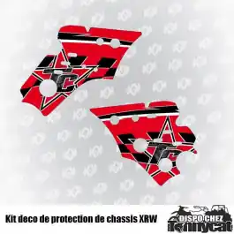 Achat Immédiat KIT DECO NASCAR ROUGE POUR PROTECTION LATERALE XRW : YFZ450-R