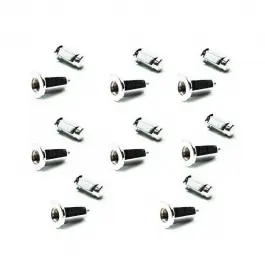 16 ECROUS DE ROUE DOUGLAS PLAT 10X1.25 POLIE Soldes