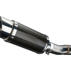 SUZUKI SV650 SV650S SV400 98-02 Echappement Silencieux 200mm Rond Carbone PISTE Offre Limitée